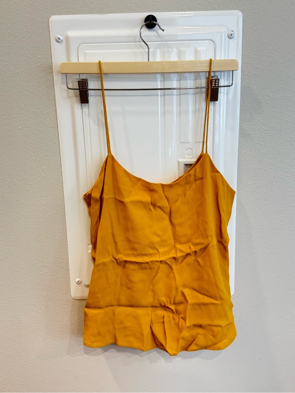 Reformation Mustard Yellow Spaghetti Strap Cami